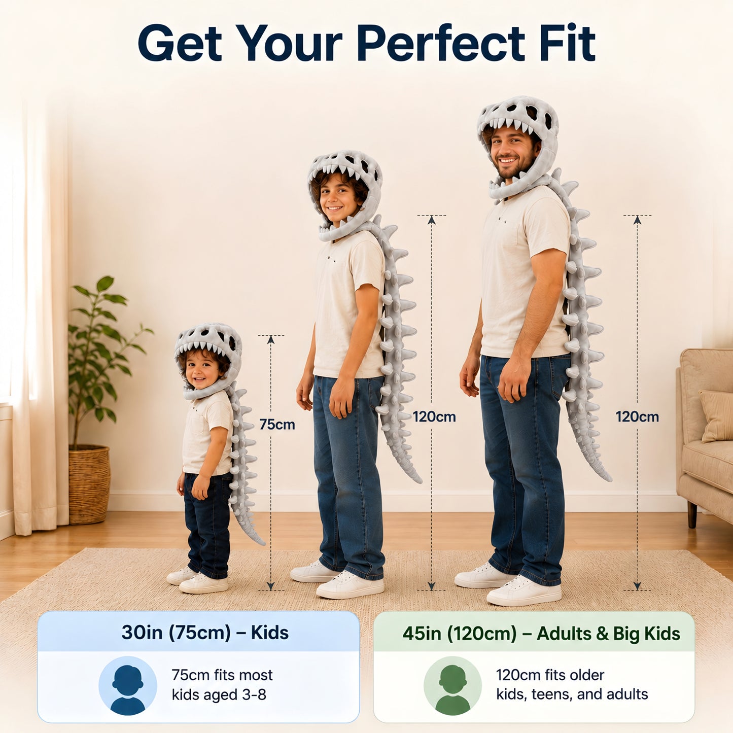 DinoGuise™ Wearable Skeleton Costume