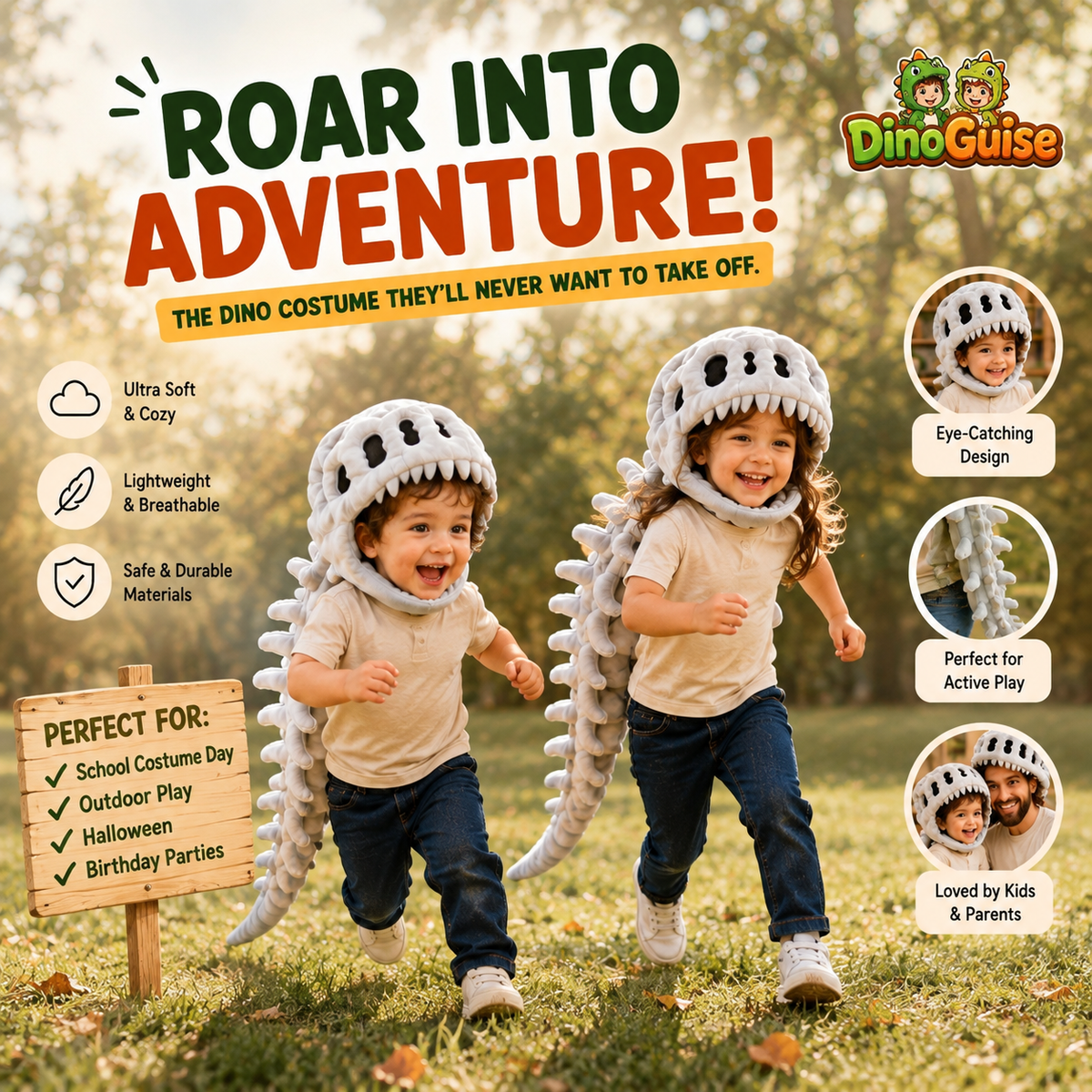 DinoGuise™ Wearable Skeleton Costume